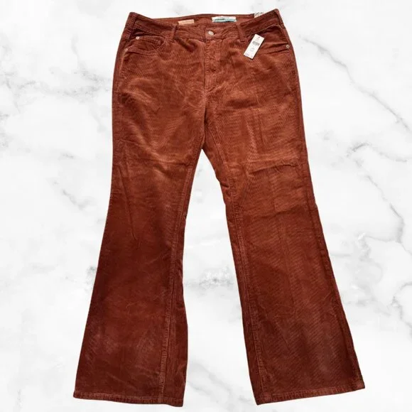 NWT | ANTHROPOLOGIE Pilcro The Icon Flare Corduroy Jeans | Women's 16W - Picture 7 of 16